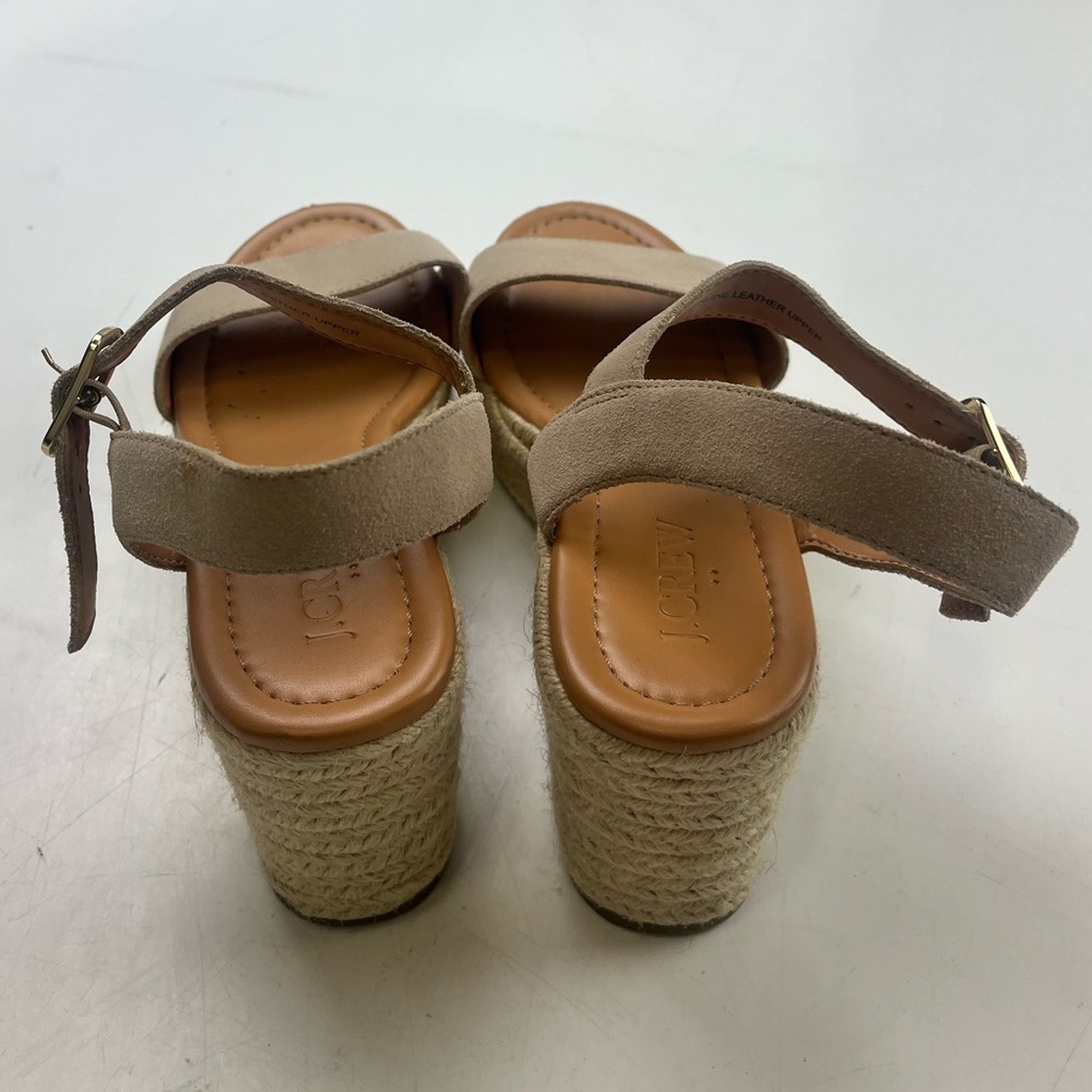 J. Crew Beige Wedge Sandals - Picture 6 of 9